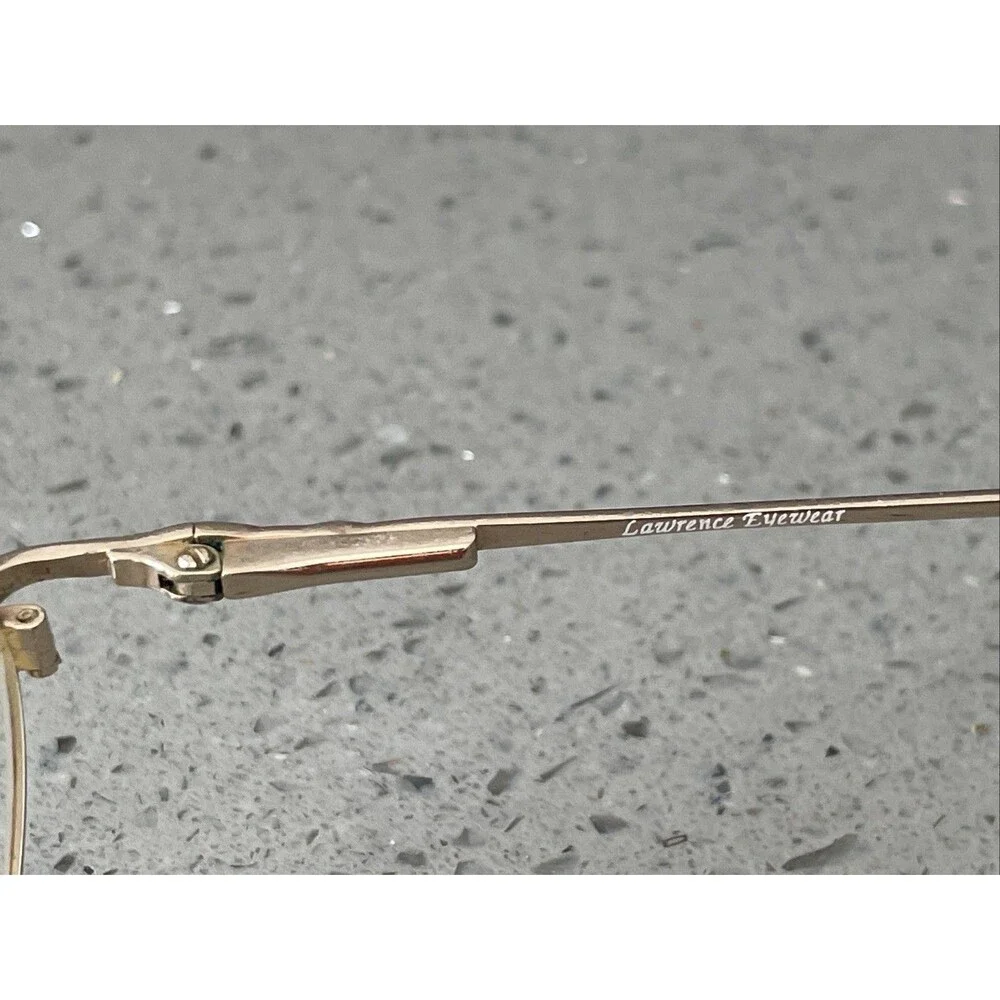 Lawrence Eyewear Eyeglasses Frames ONLY IM596 Coral 51-17-130 Pink/Gold Italy